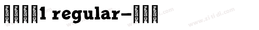 汉真广标1 regular字体转换